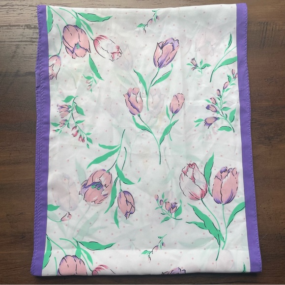 Vintage Floral Scarf - Picture 3 of 8